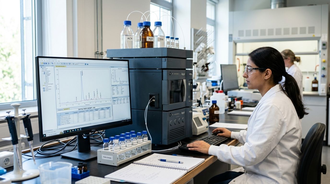 Best HPLC data analysis tools for peptide purity testing 2026