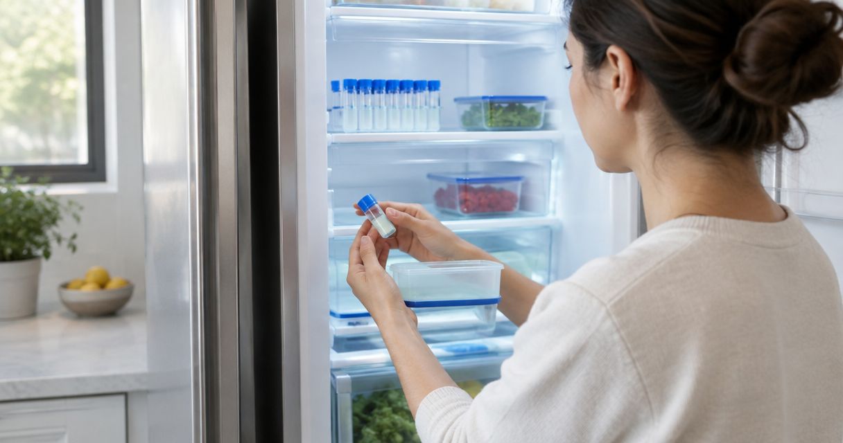 Can research peptides be stored in a home refrigerator?