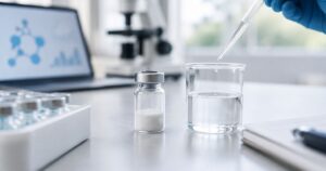 How long does it take for lyophilized peptides to dissolve?